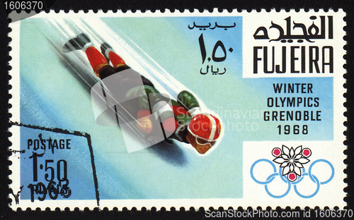 Image of Postage stamp, Winter Olympic Games in Grenoble 1968