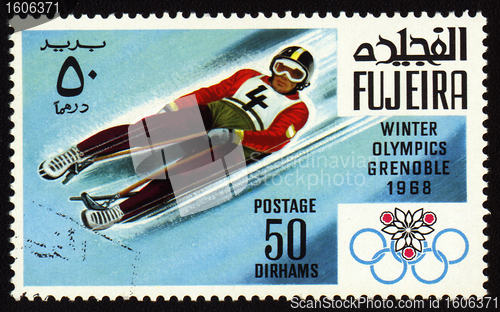 Image of Postage stamp, Winter Olympic Games in Grenoble 1968