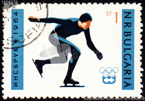 Image of Skater on post stamp