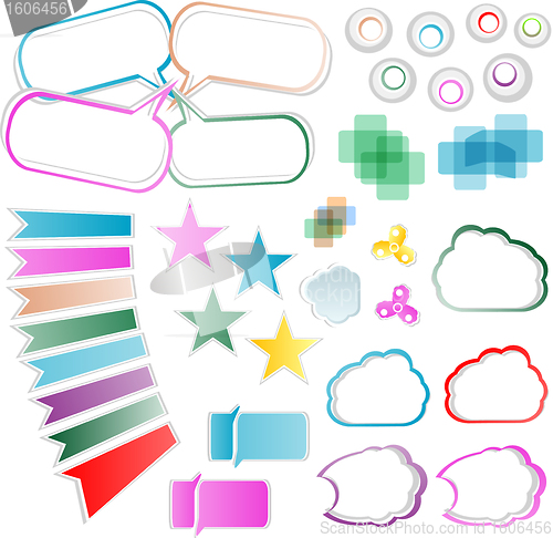 Image of vector design elements set