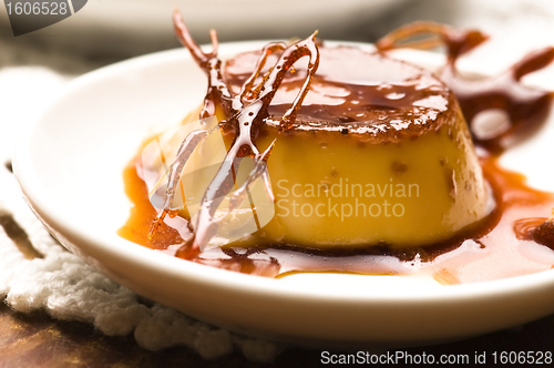 Image of Delicious creme caramel dessert 