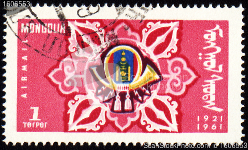 Image of Post horn on stamp