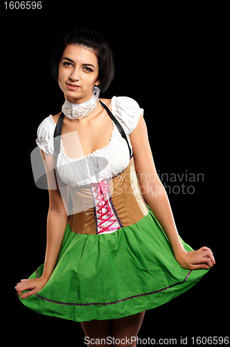 Image of Pretty girl in german style