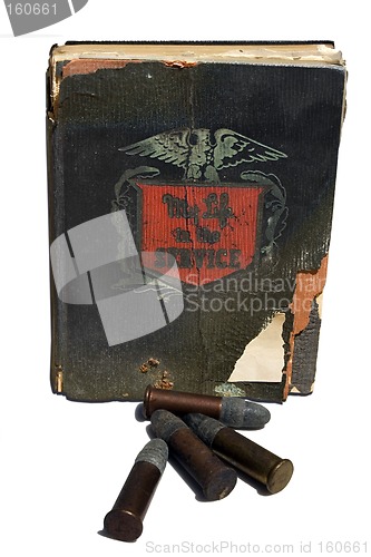Image of Military Diary and bullets