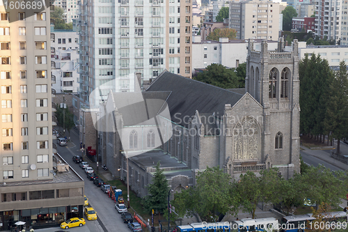 Image of Saint Andrew Wesley United Church in Vancouver BC Downtown