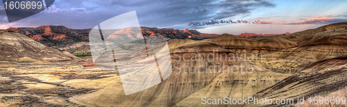 Image of Painted Hills in Oregon Panorama