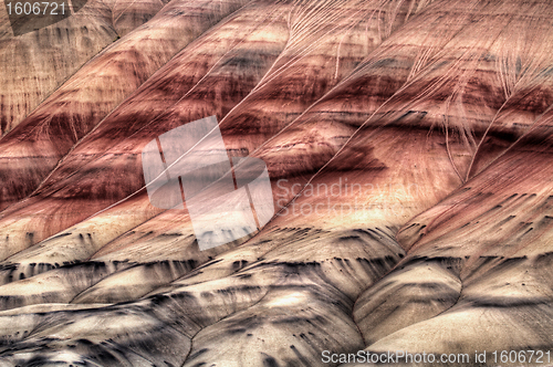 Image of Painted Hills Oregon Closeup Abstract