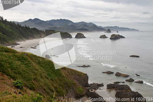 Image of Crescent Bay at Cannon Beach Oregon Coast