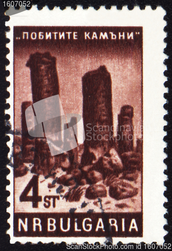Image of Mountains on post stamp
