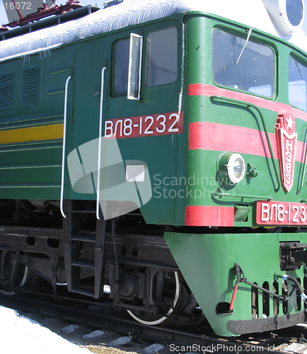 Image of Old russian diesel locomotive