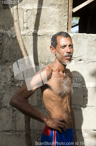 Image of native man portrait Corn Island Nicaragua