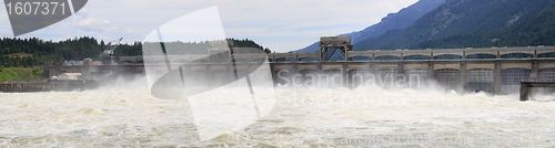 Image of Bonneville Lock and Dam Panorama