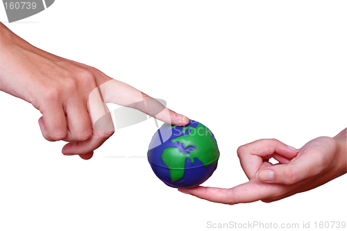 Image of Hands and Globe