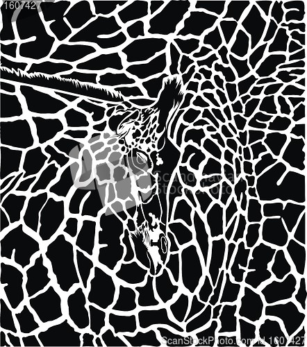 Image of Giraffe pattern background 