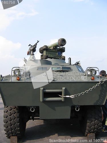 Image of Military - Closeup of tank truck