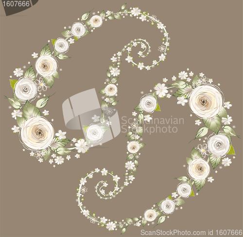 Image of Seamless background from a paisley ornament, fashionable modern wallpaper or textile.