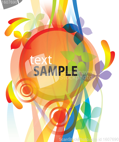 Image of Background with flowers for design 