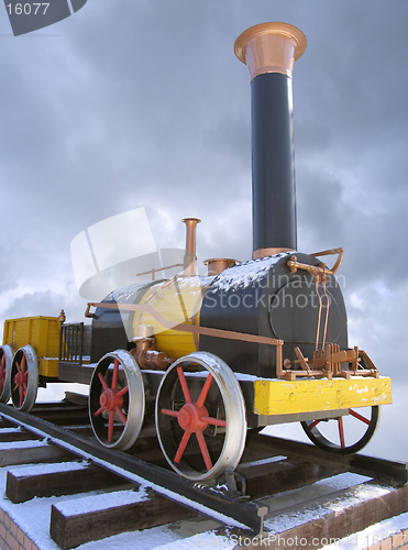 Image of Old russian steam locomotive