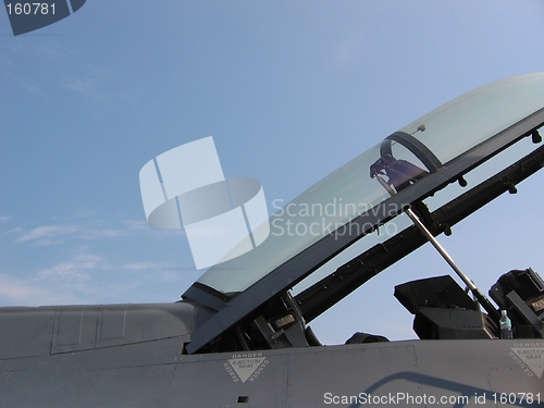 Image of Aircraft - Front open cockpit of fighter plane