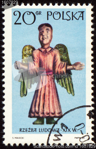 Image of Angel on post stamp