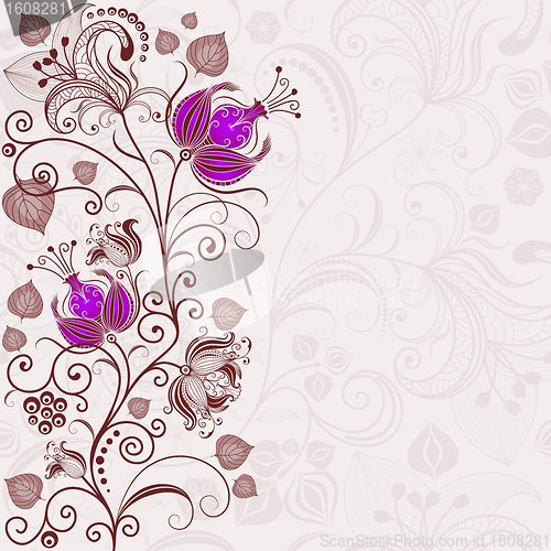 Image of Gentle floral easter frame