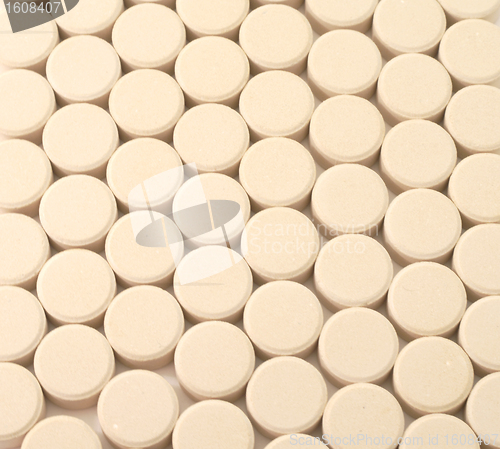 Image of Pills medicine background  textured tablets