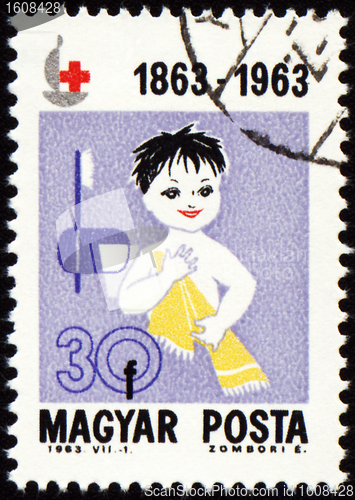 Image of Child with towel on post stamp