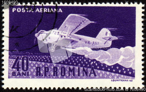 Image of Airplane AN-2 on post stamp