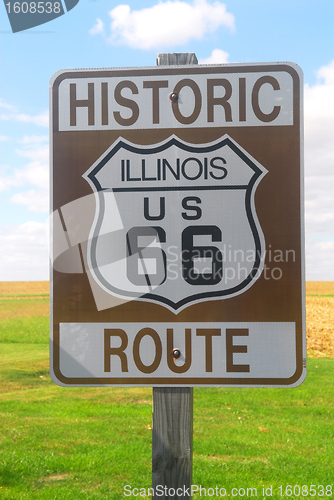 Image of Illinois Route 66 sign