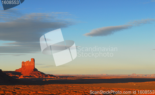 Image of Dramatic sunset in Monument Valley