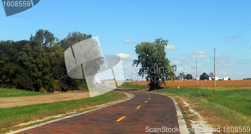 Image of Original brick section of Route 66