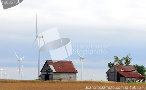 Image of Windfarm on farm land