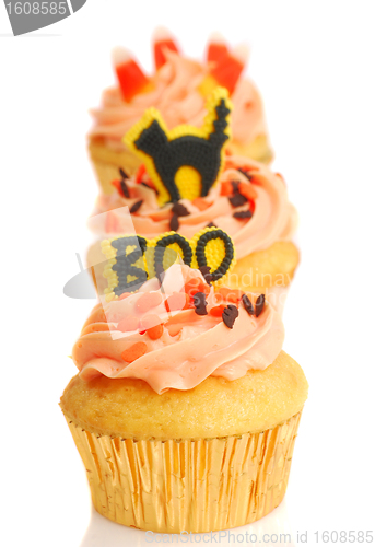 Image of Three Halloween Cupcakes