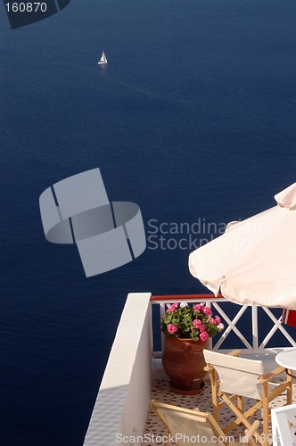 Image of incredible santorini island view greece