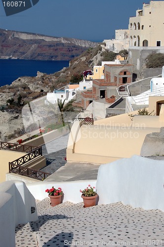 Image of incredible santorini island view greece