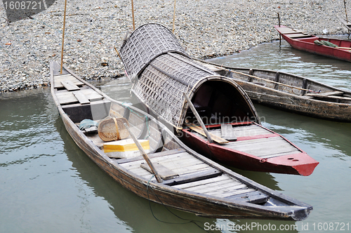 Image of Boats at river bank