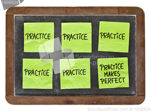 Image of practice makes perfect concept