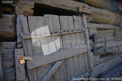 Image of Old cabin door # 1