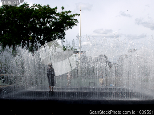 Image of Summer fountain in London