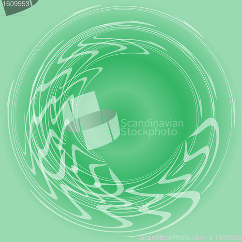 Image of Shiny color waves over green vector backgrounds