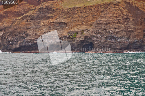 Image of Rugged Na Pali Coastline of Kauai, Hawaii, USA