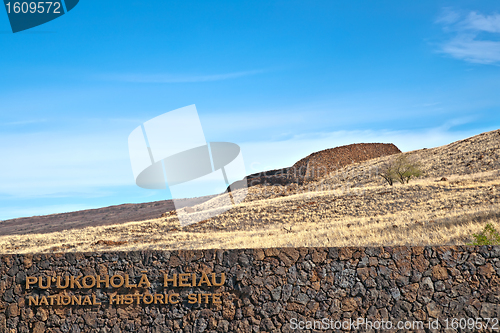 Image of Puukohala Heiau National historic site in Big Island of Hawaii