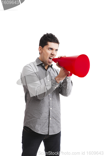 Image of Shouting into a megaphone