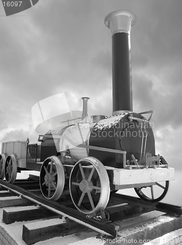 Image of Old russian steam locomotive