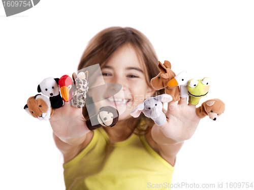 Image of Playing with finger puppets