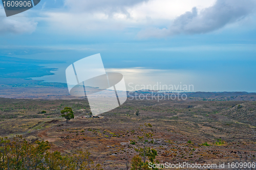 Image of Big Island of Hawaii coastline aerial view
