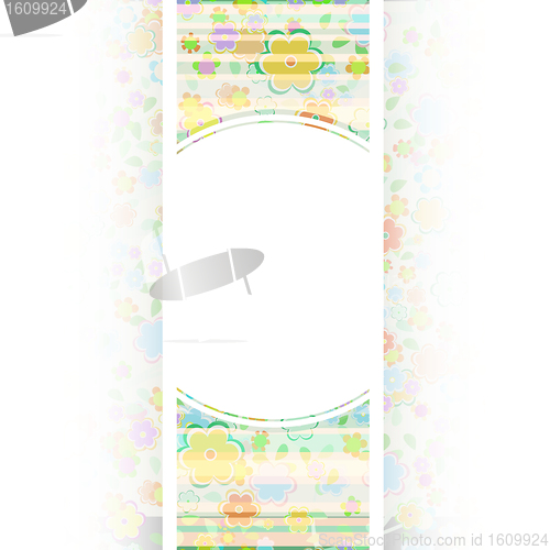 Image of vector beautiful flower background art