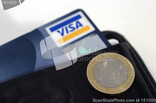 Image of Euro Visa wallet