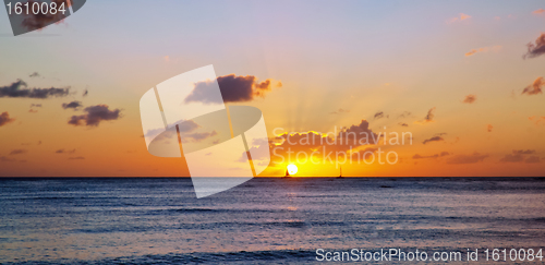 Image of A sunset on Hawaii