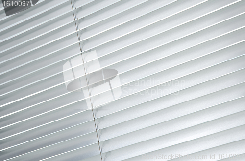 Image of Closed metallic blinds